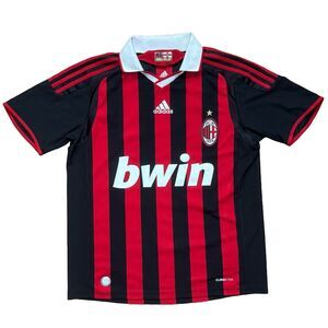 Youth AC MILAN 2008 2009 Home Football Shirt Soccer Jersey Adidas TEEN Size XL